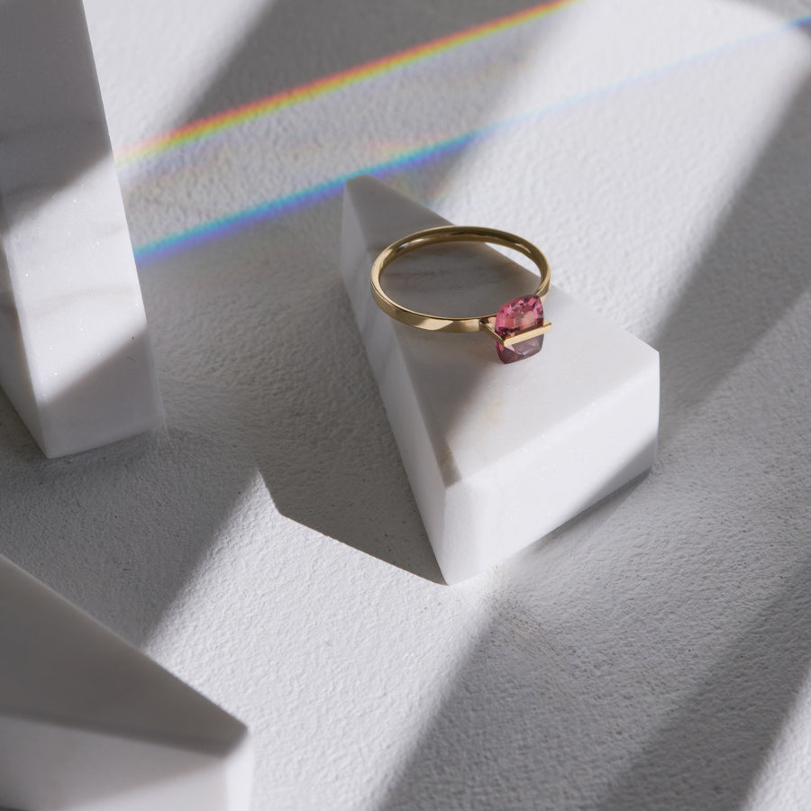 BAND RING RUBELLITE#4095