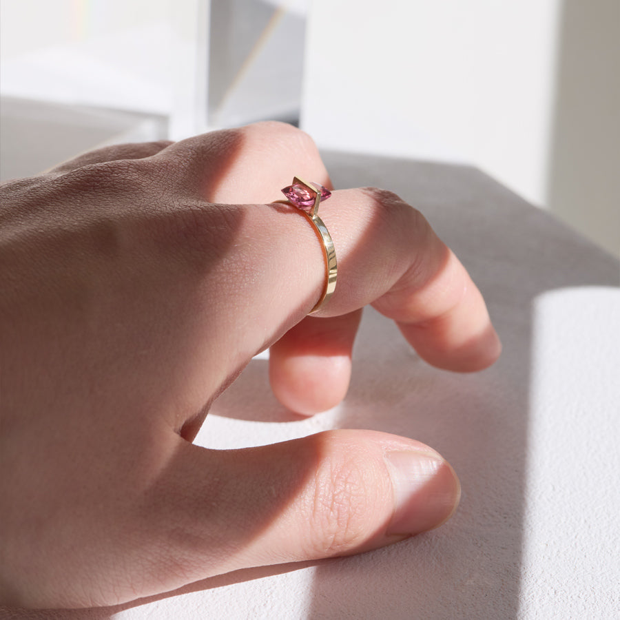 BAND RING RUBELLITE#4095