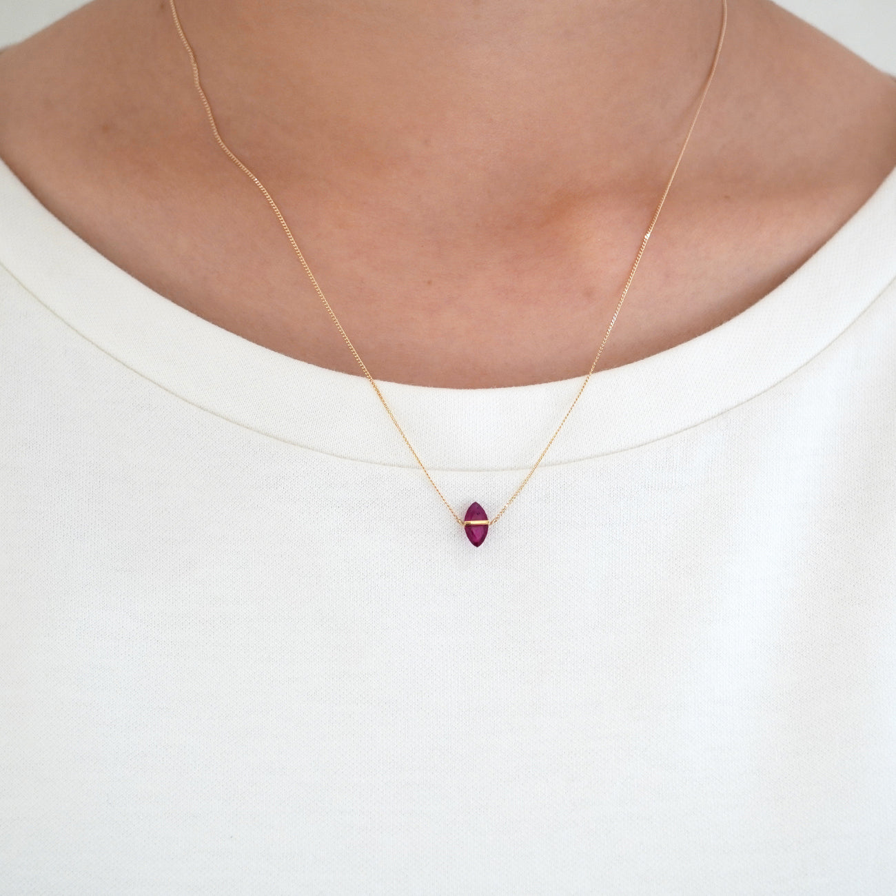 BAND NECKLACE RUBY #3650