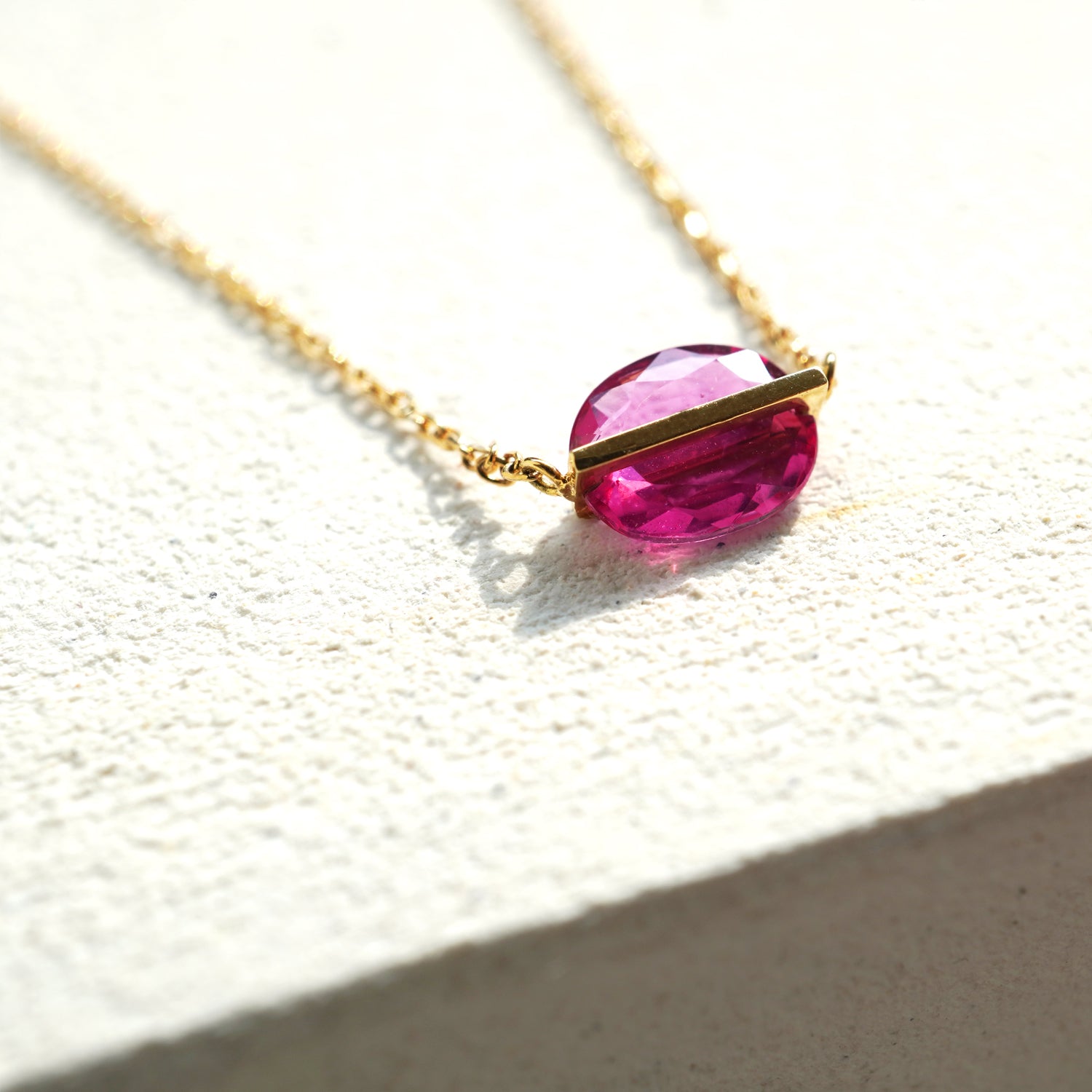 BAND NECKLACE RUBY #2137