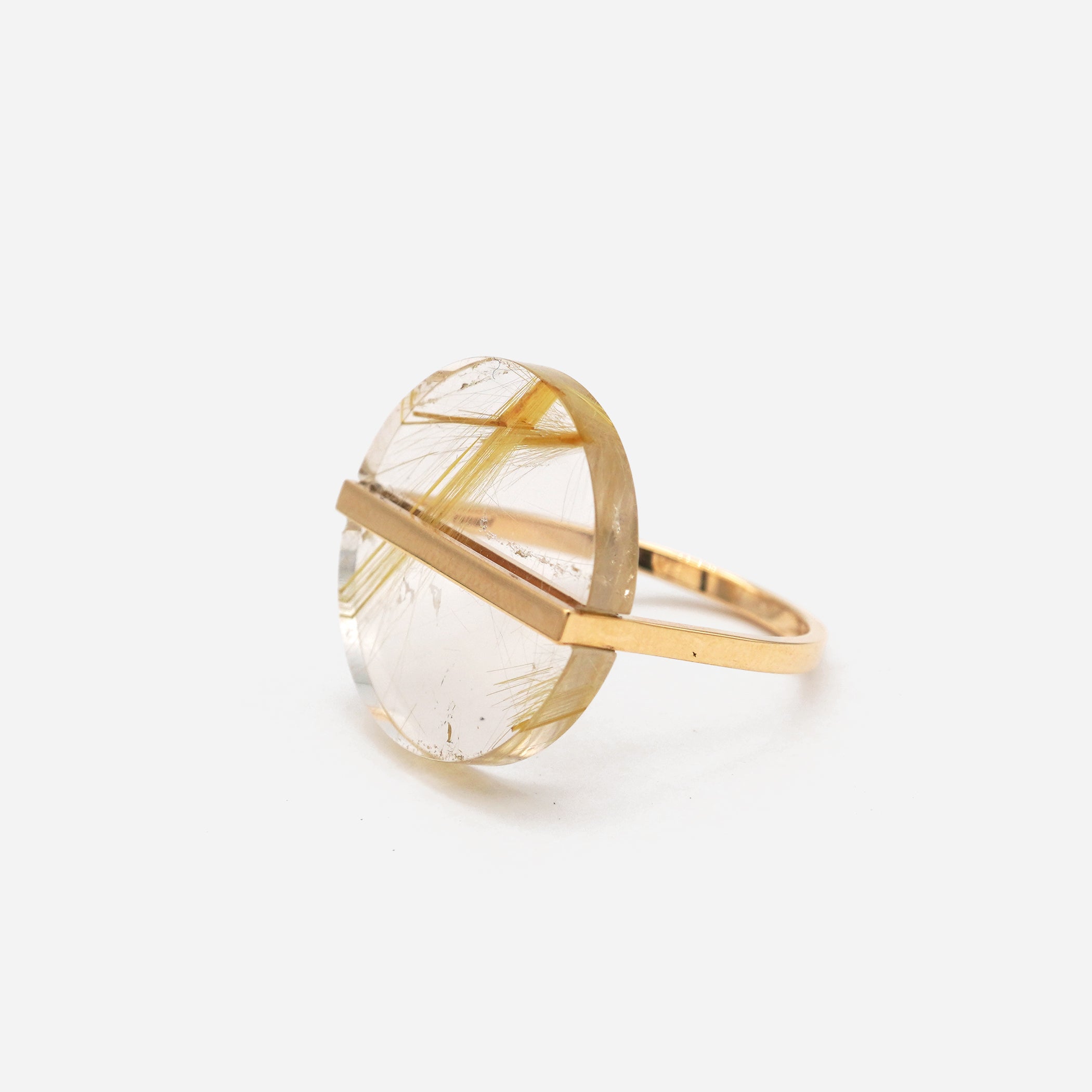 SLICE RING RUTILQUARTZ#3727