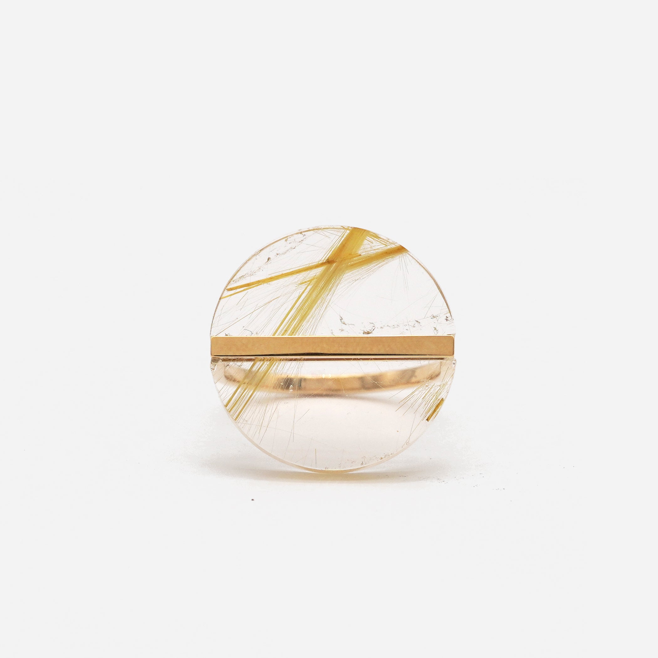 SLICE RING RUTILQUARTZ#3727