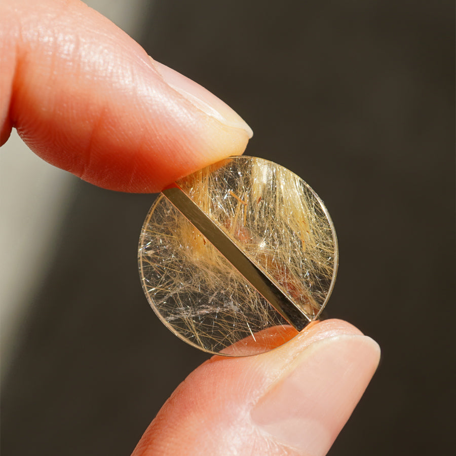 SLICE RING RUTILQUARTZ#4063