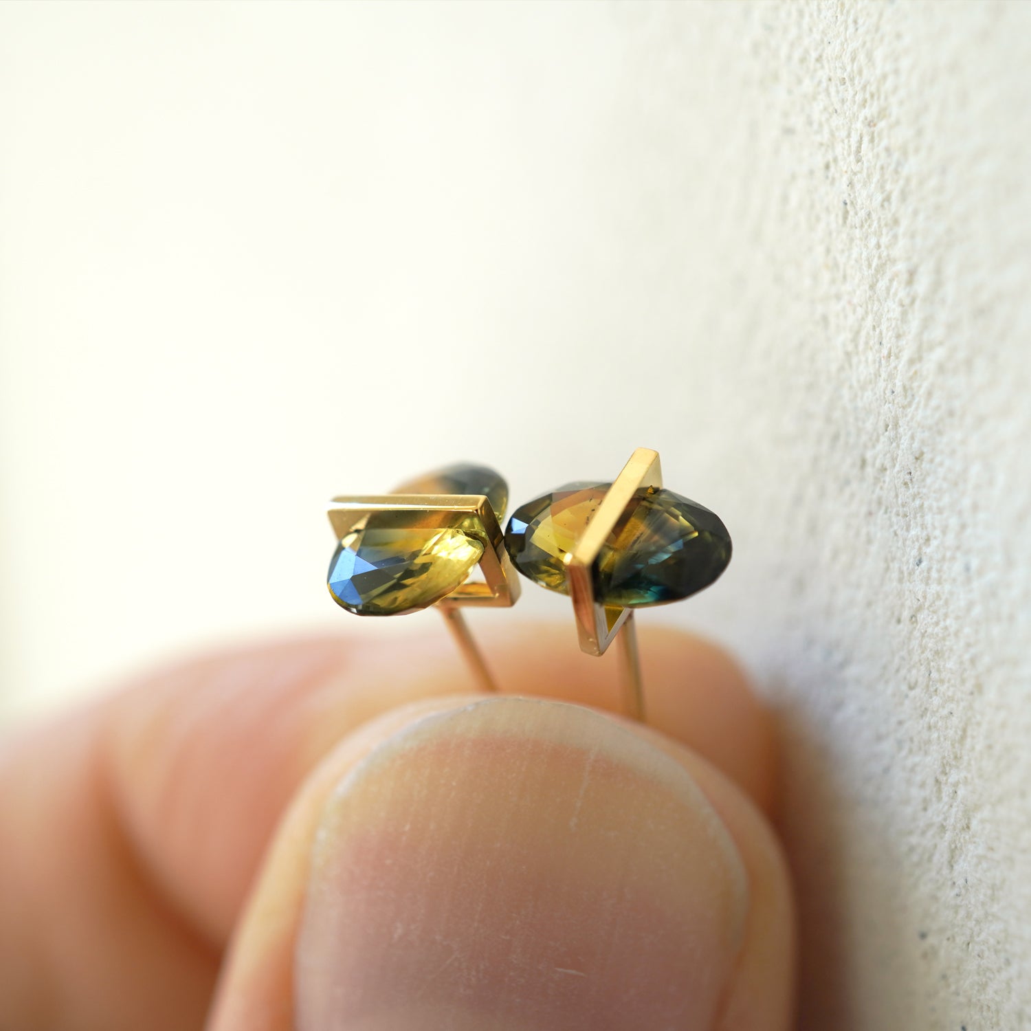 BAND EARRINGS SAPPHIRE #3829
