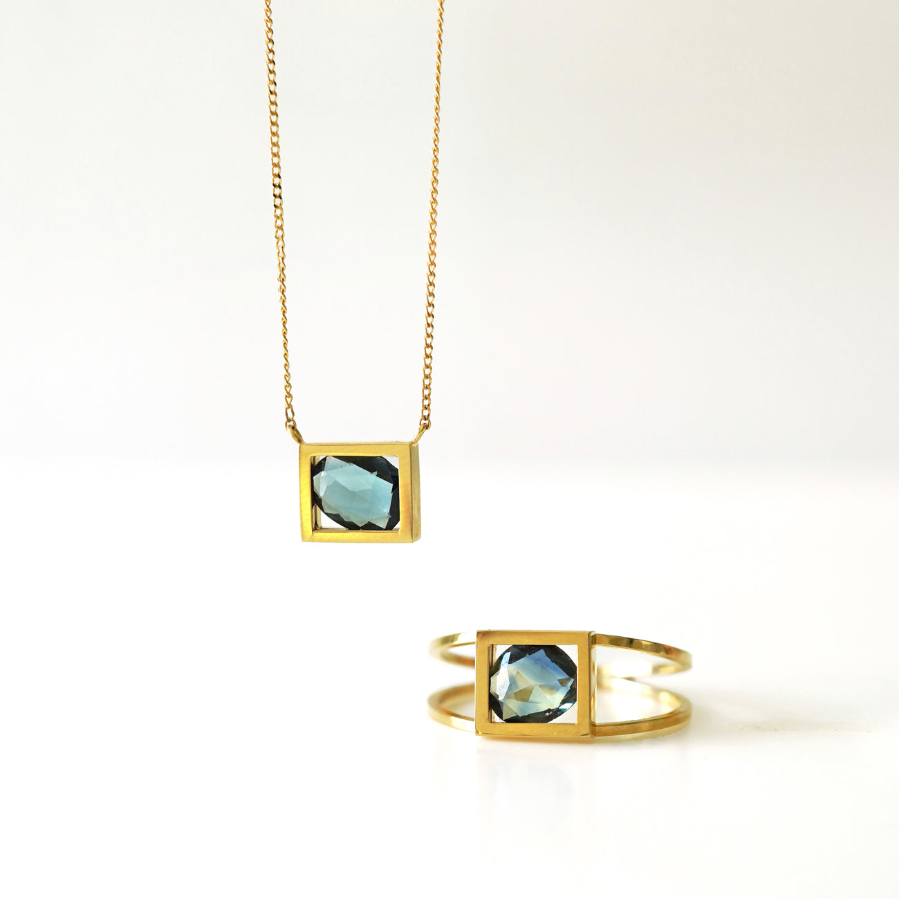 You　サファイア FRAME SAPPHIRE RING #3224