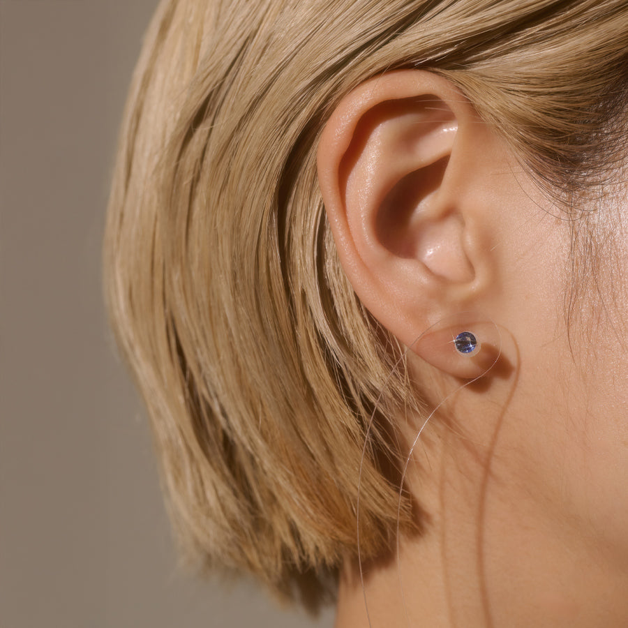 BAND EARRINGS SAPPHIRE #4110