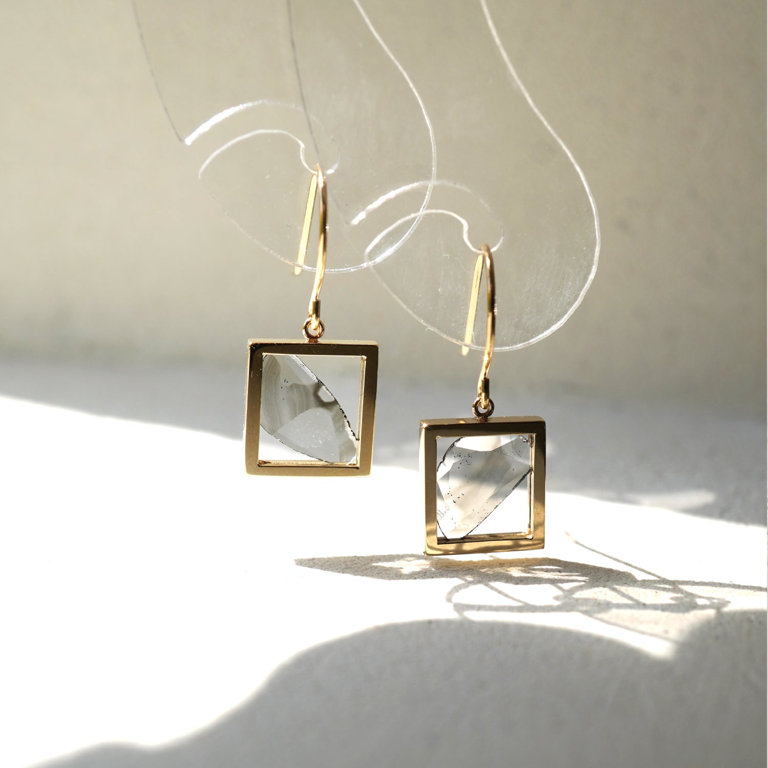 FRAME DIAMOND EARRINGS #3831