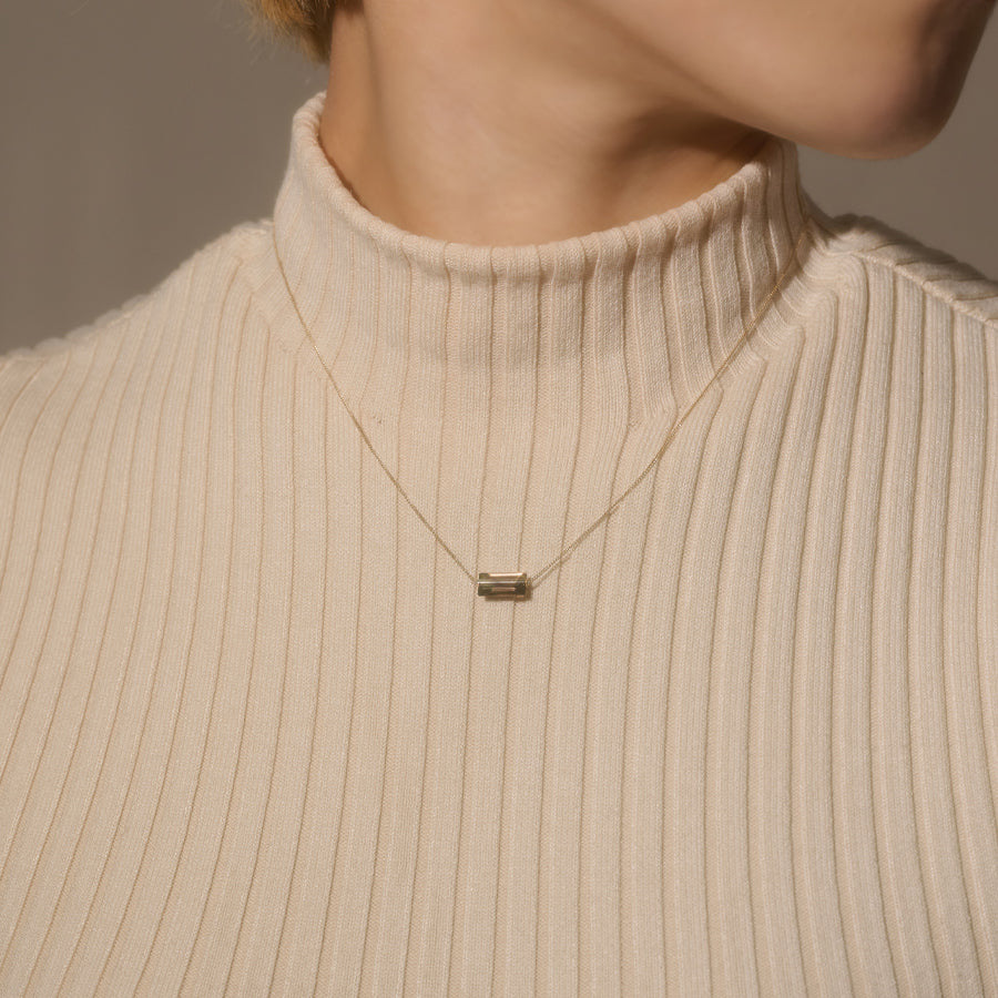 BAND NECKLACE SMOKY QUARTZ #4108