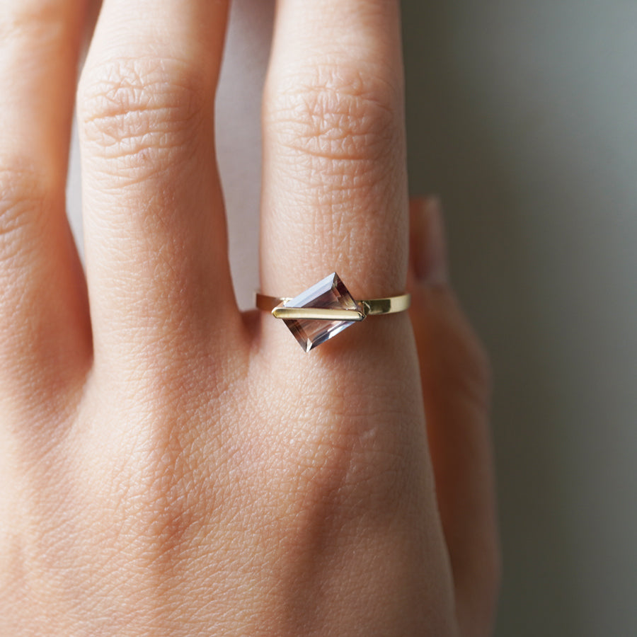 BAND RING OREGON SUNSTONE  #4123