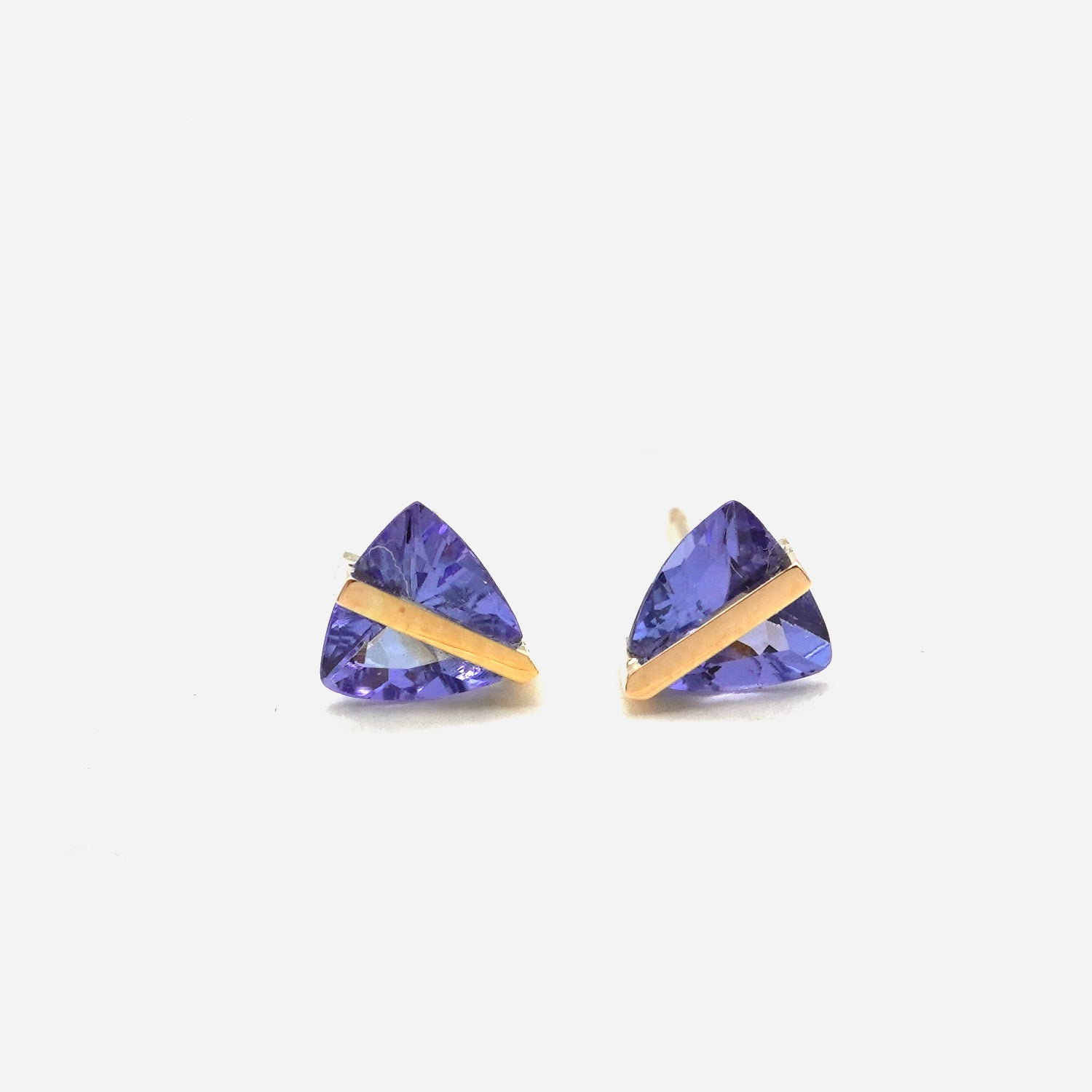 BAND EARRINGS TANZANITE #4155