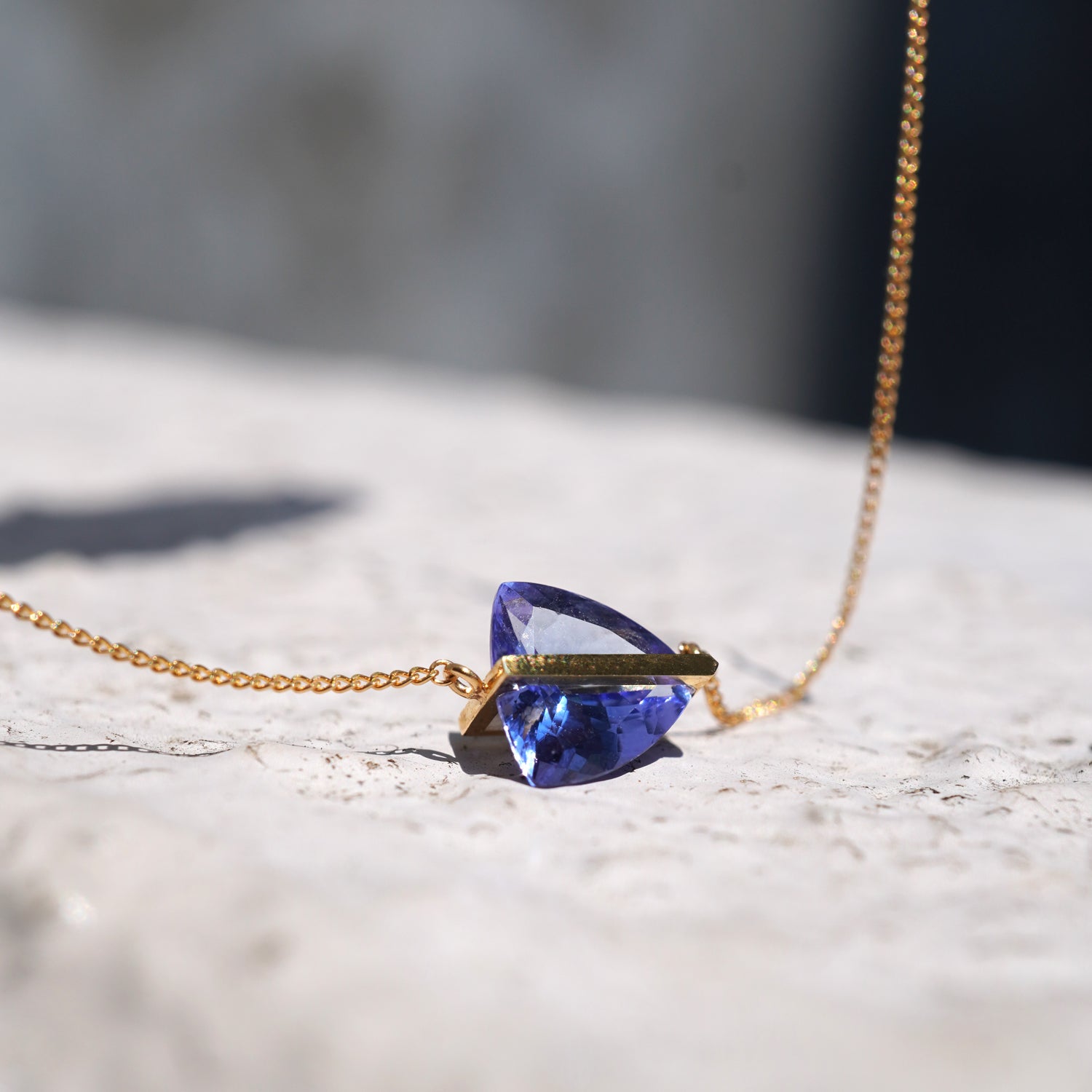 BAND NECKLACE TANZANITE #4106