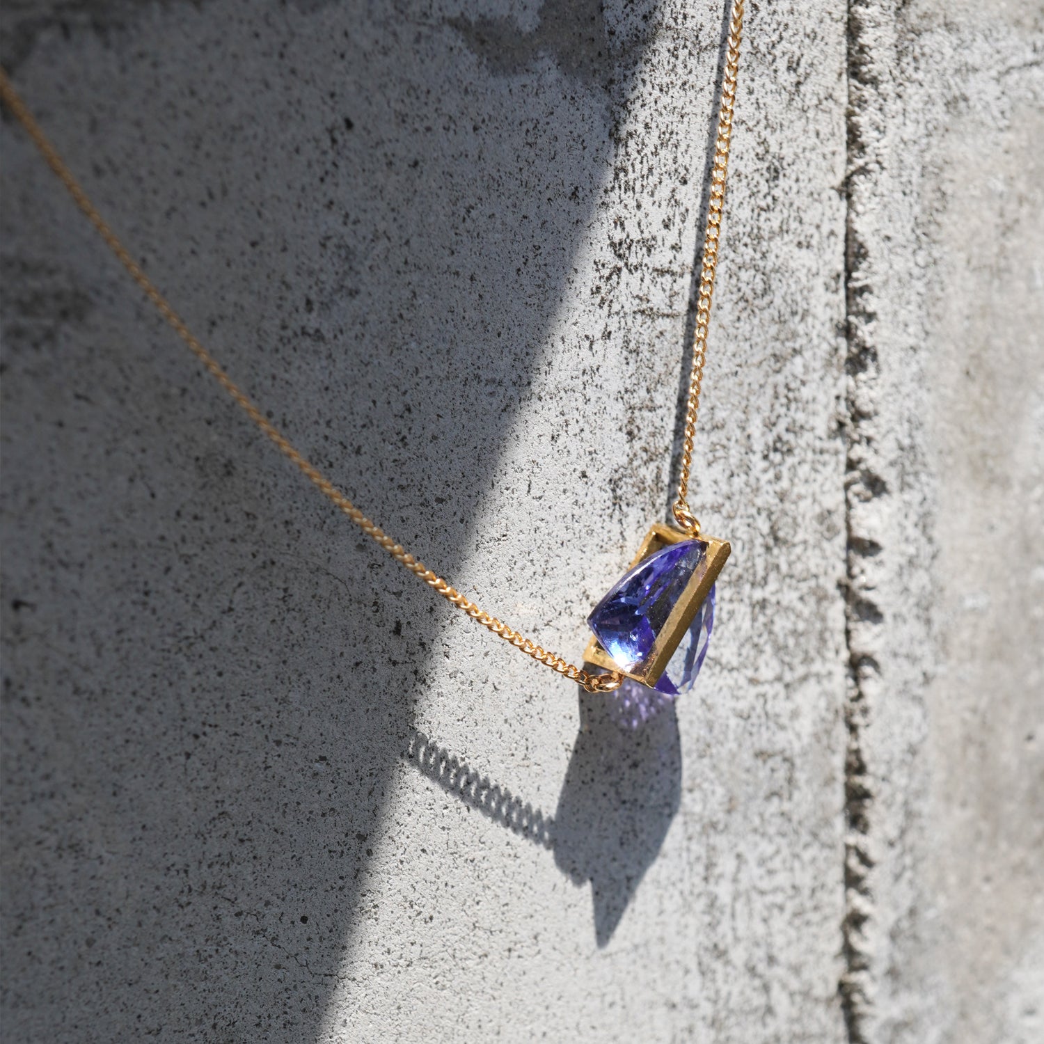 BAND NECKLACE TANZANITE #4106