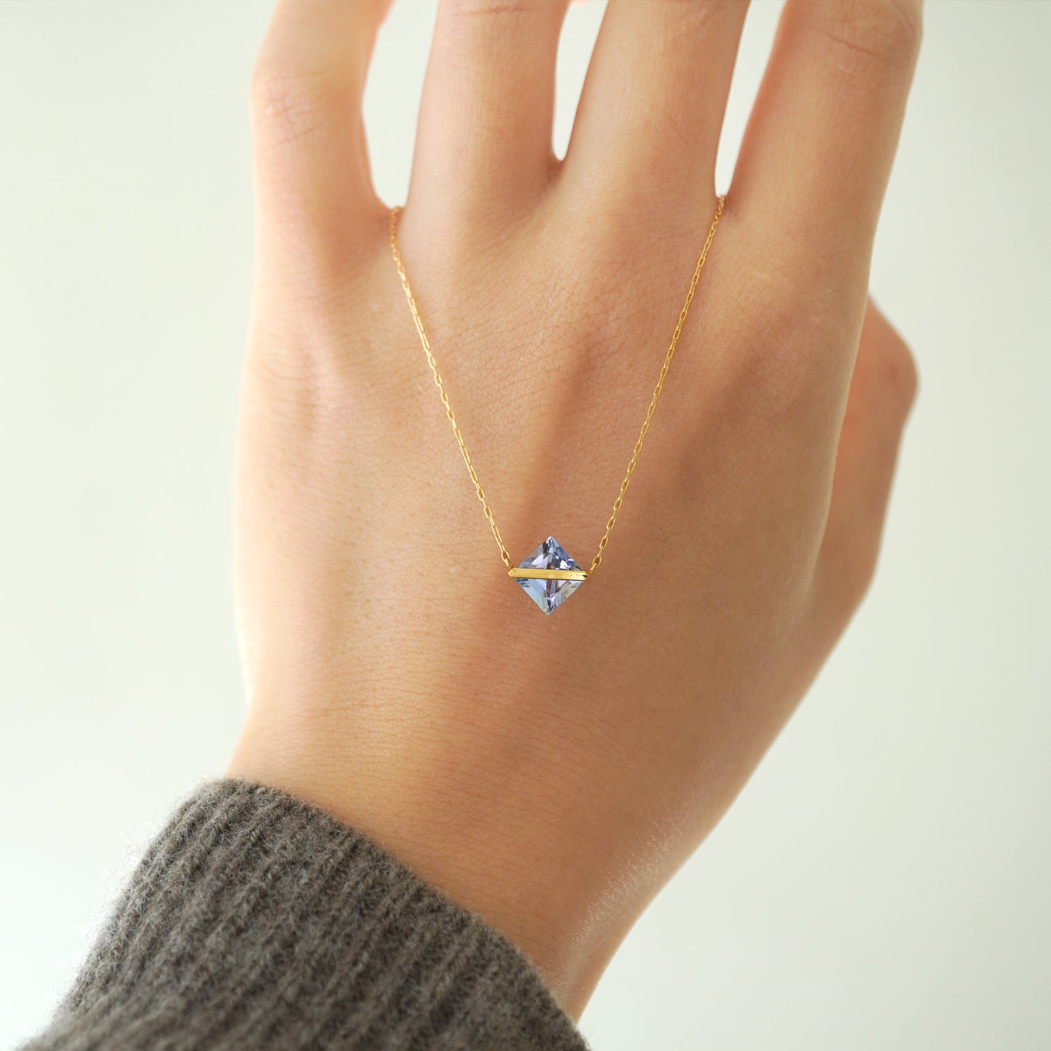 BAND NECKLACE TANZANITE #3668