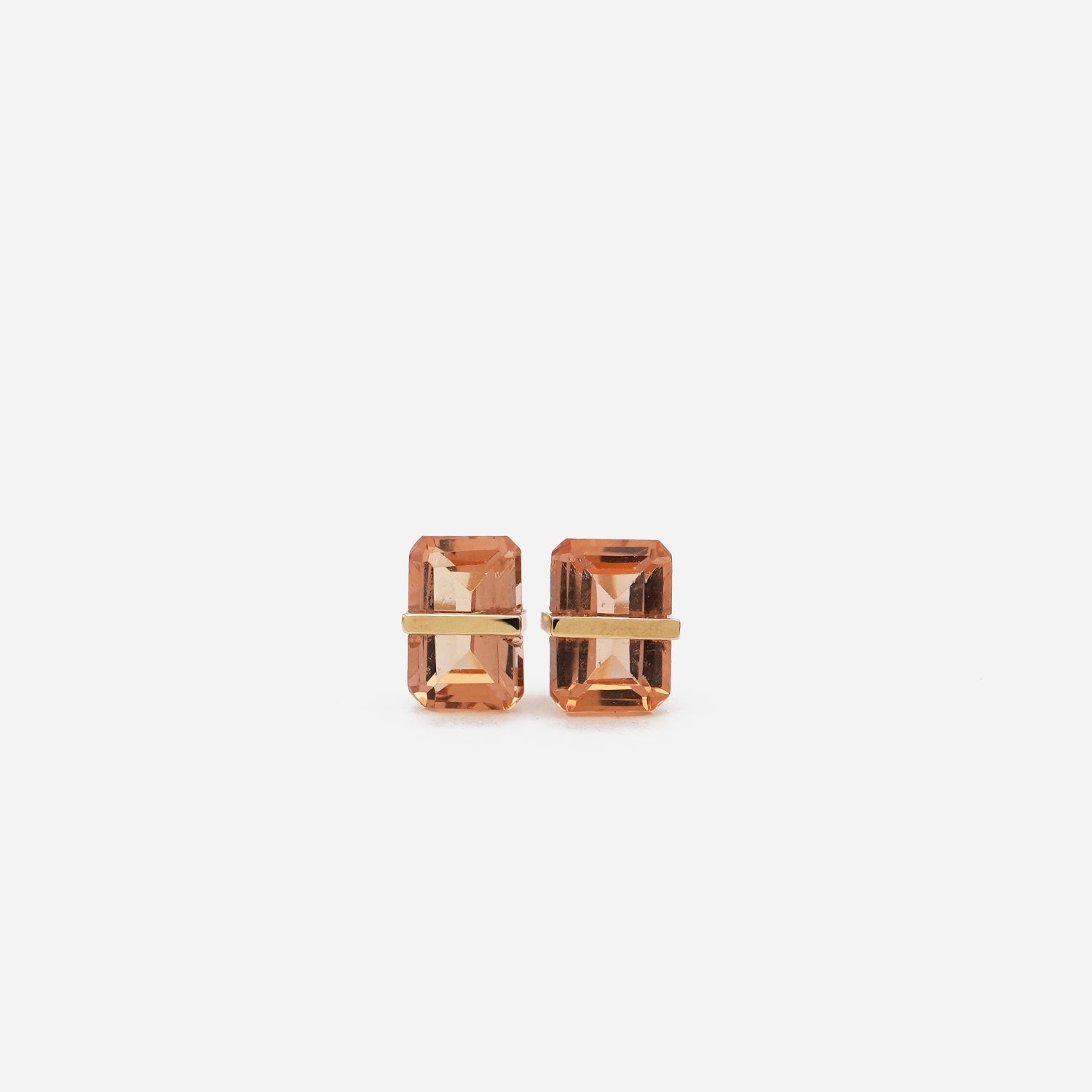 BAND EARRINGS IMPERIAL TOPAZ #3356