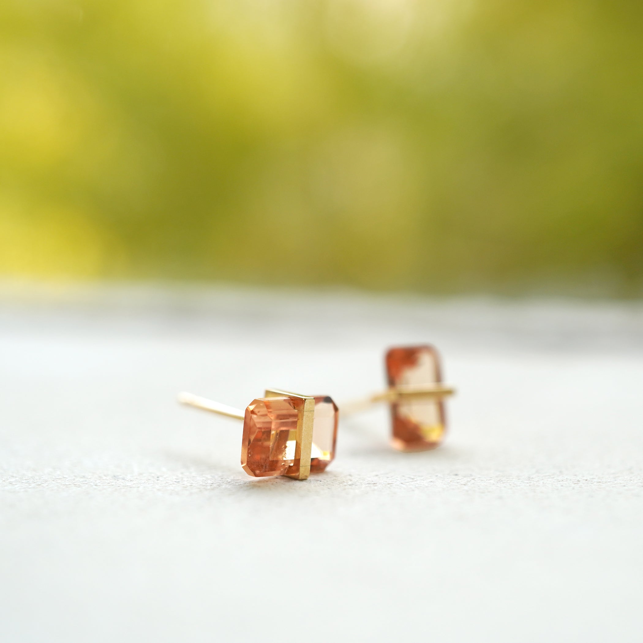 BAND EARRINGS IMPERIAL TOPAZ #3356