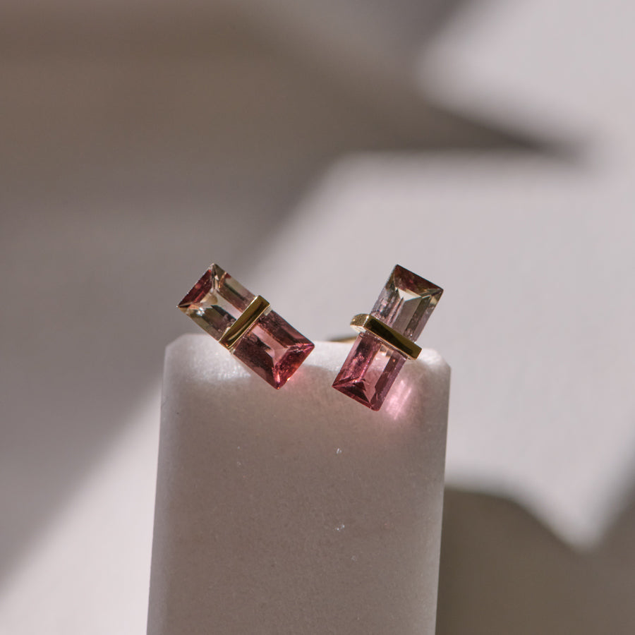 BAND EARRINGS TOURMALINE #4090