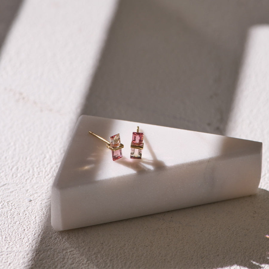 BAND EARRINGS TOURMALINE #4090