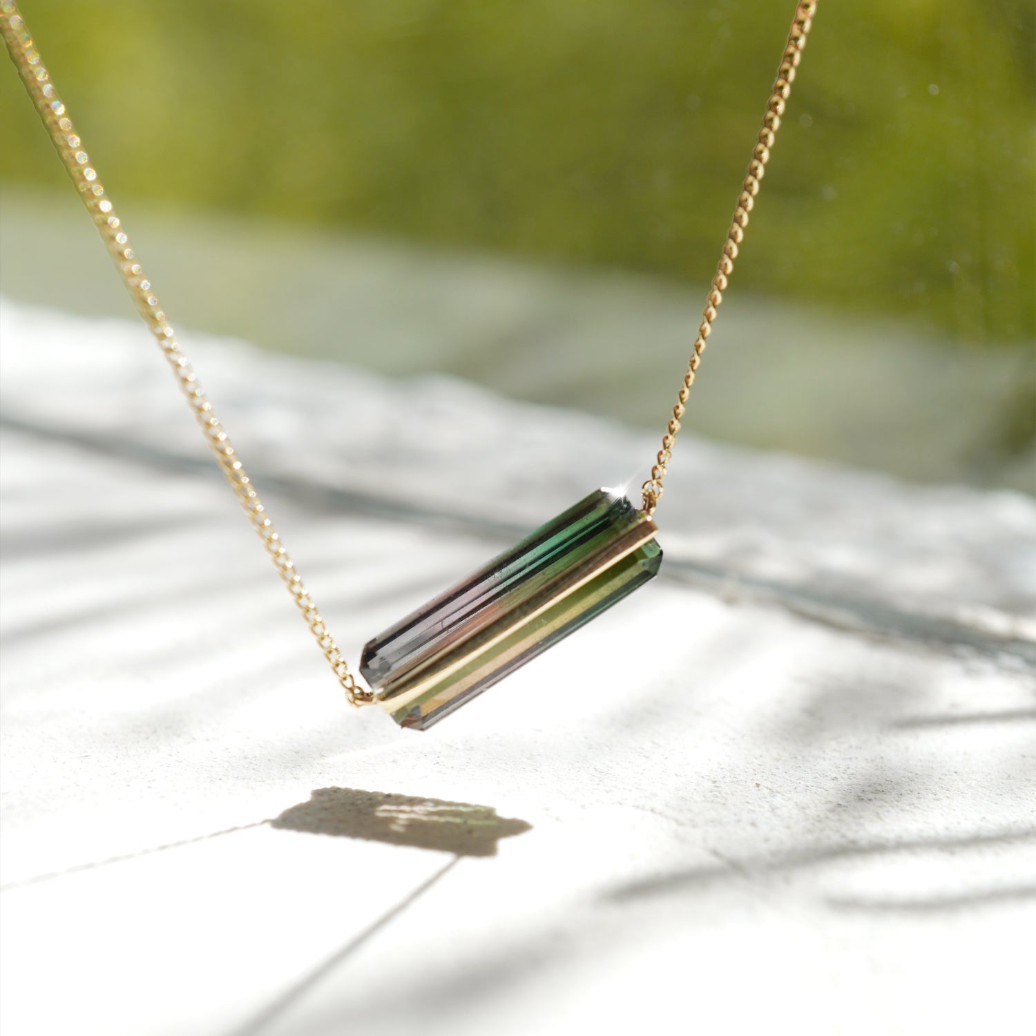 BAND NECKLACE TOURMALINE #3567