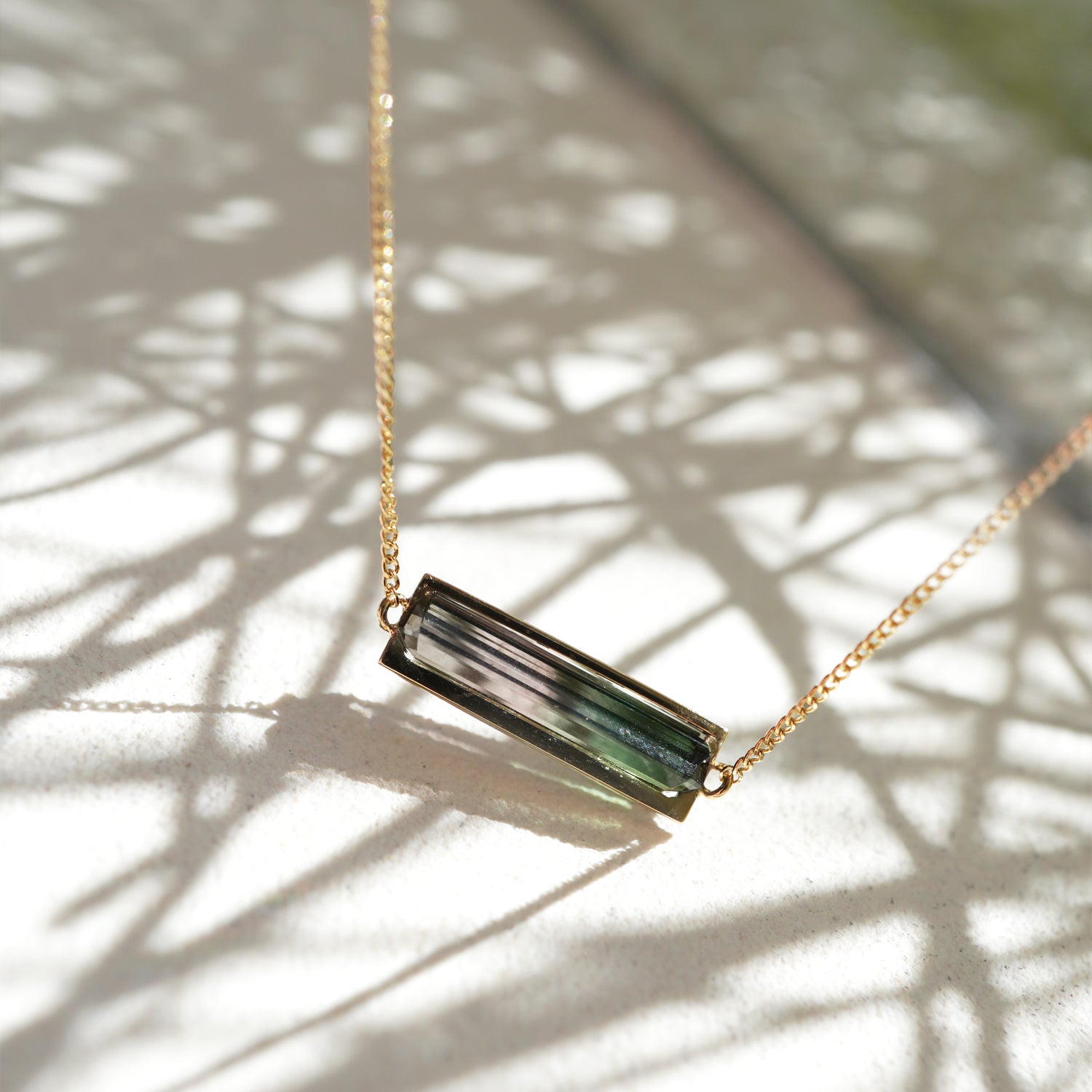 BAND NECKLACE TOURMALINE #3567