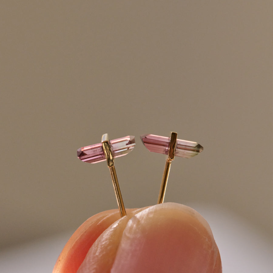 BAND EARRINGS TOURMALINE #4090