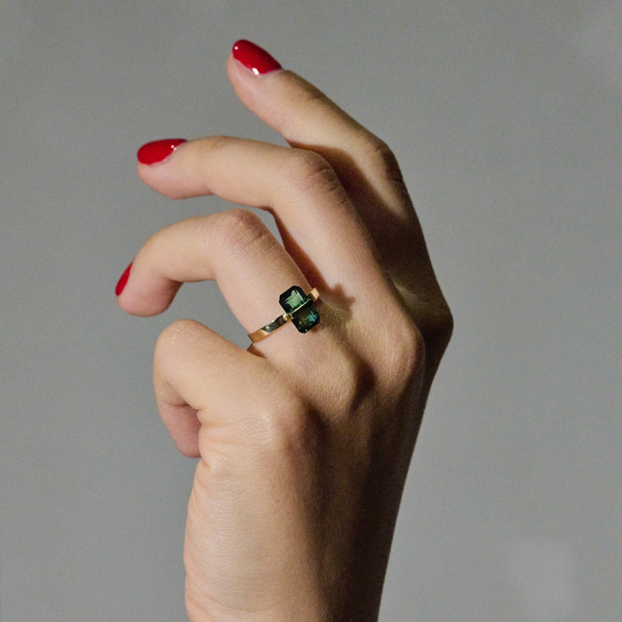 BAND RING TOURMALINE#3977
