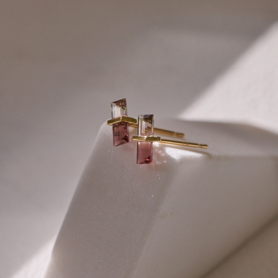 BAND EARRINGS TOURMALINE #4090