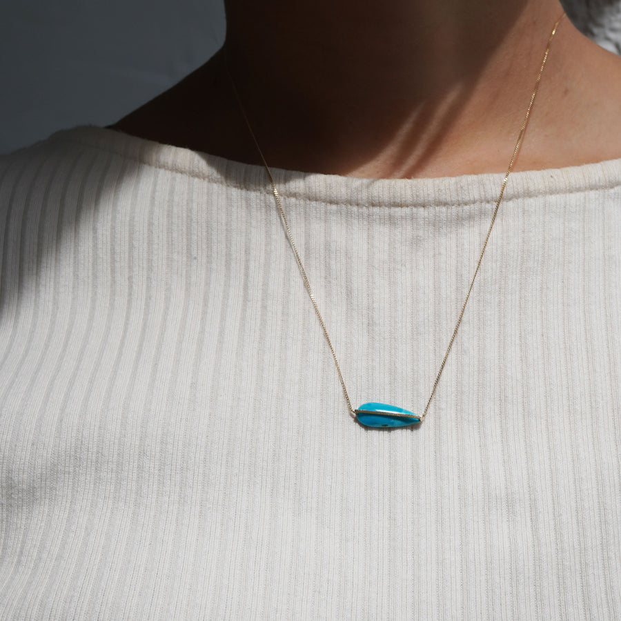 BAND NECKLACE TURQUOISE #4235