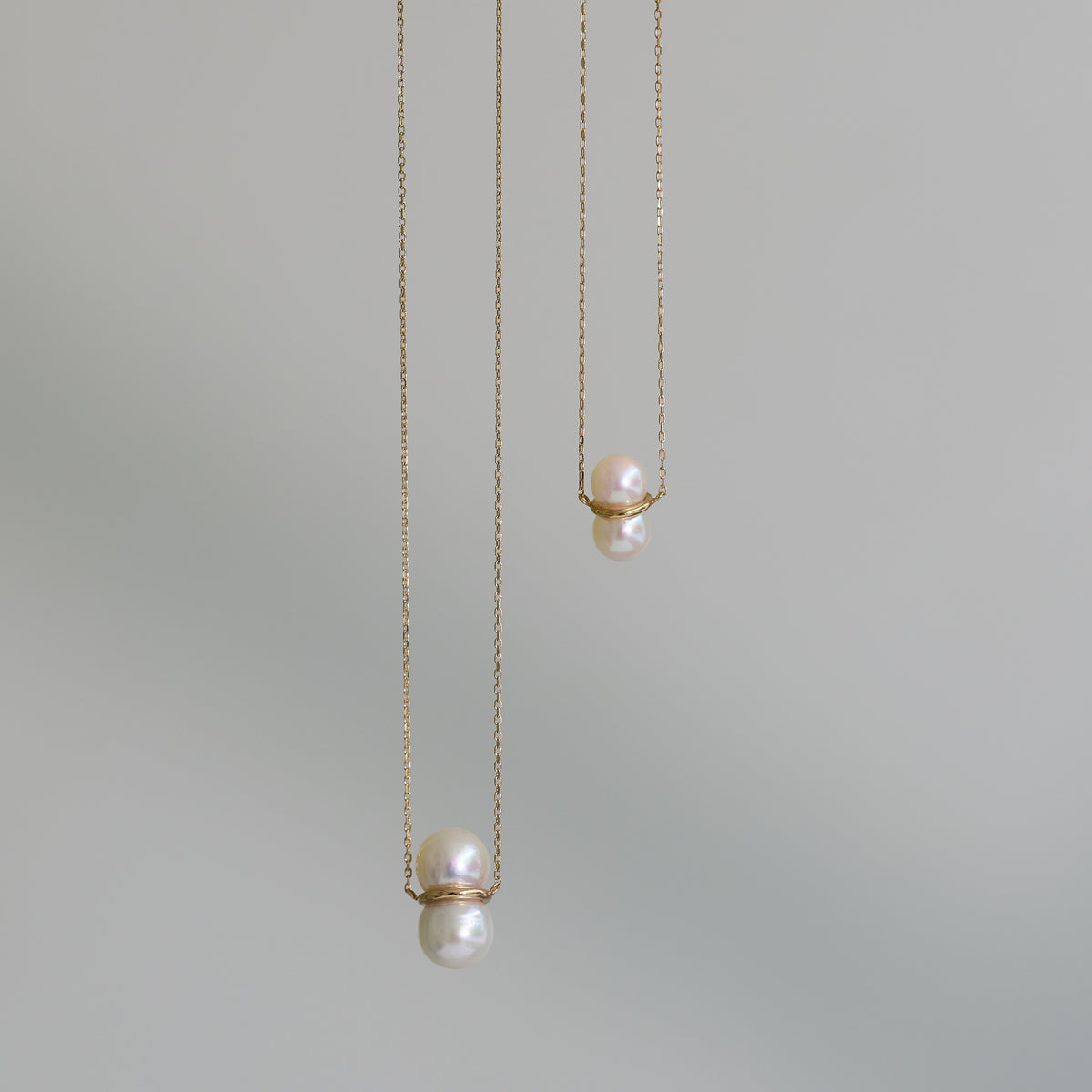 TWIN PEARL NECKLACE M
