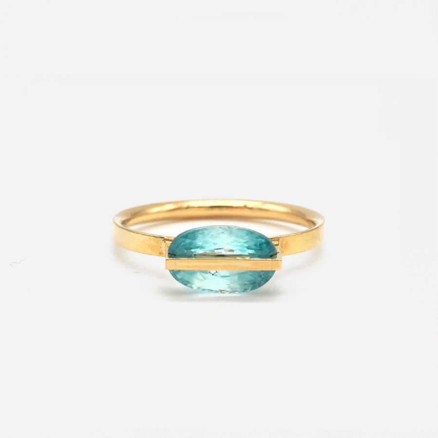 BAND RING BLUE ZIRCON #3990