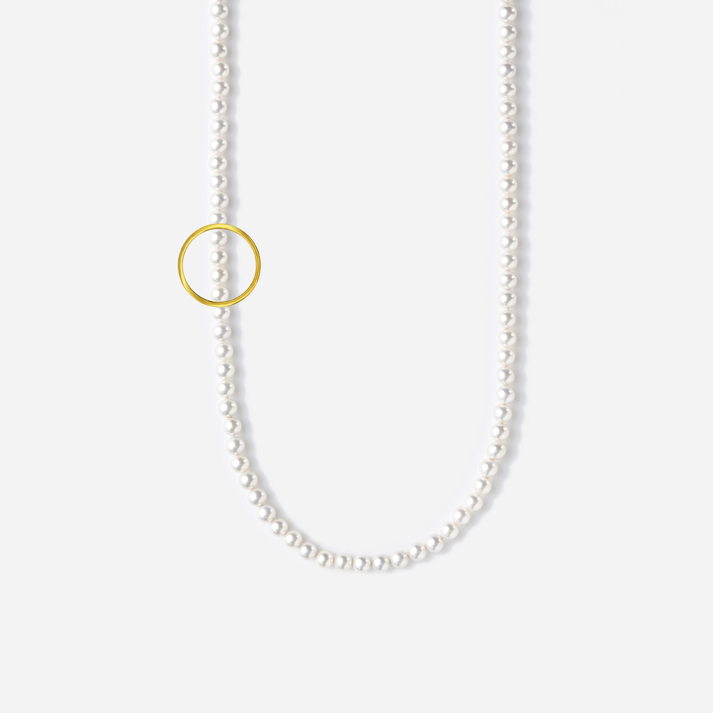 ATTACHMENT NECKLACE WITH PARTS CIRCLE S