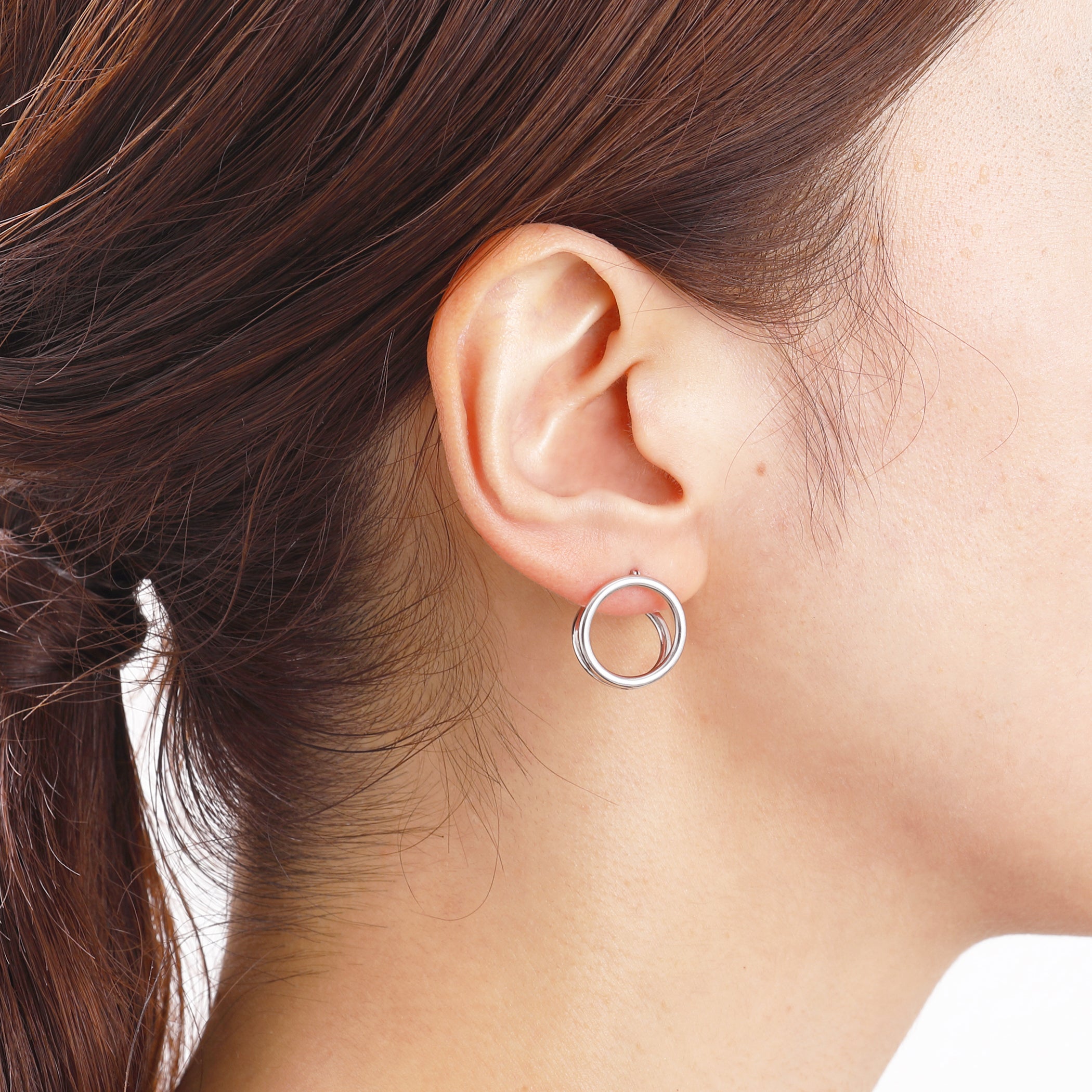 CLIP thick S silver EARRING