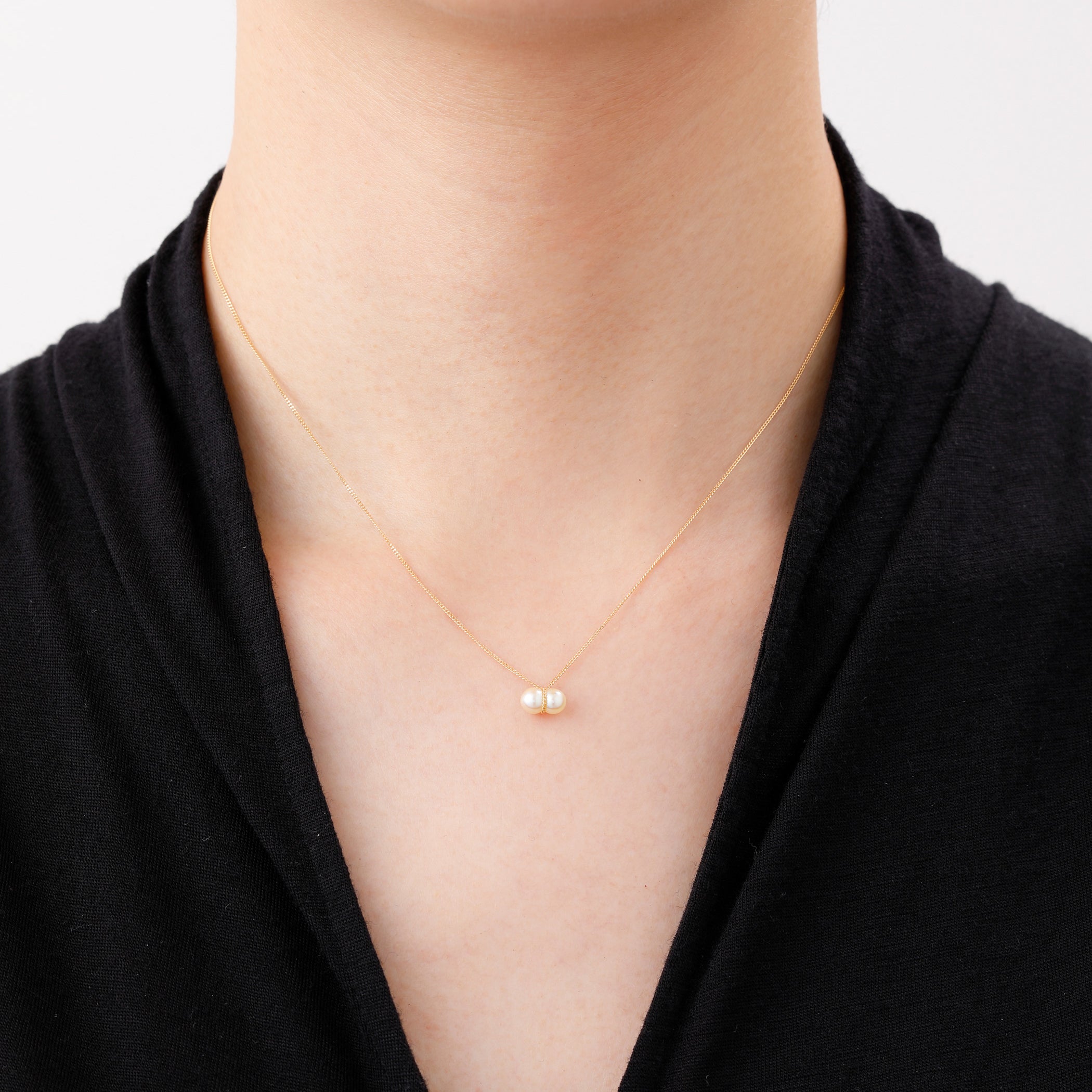 TWIN PEARL NECKLACE S