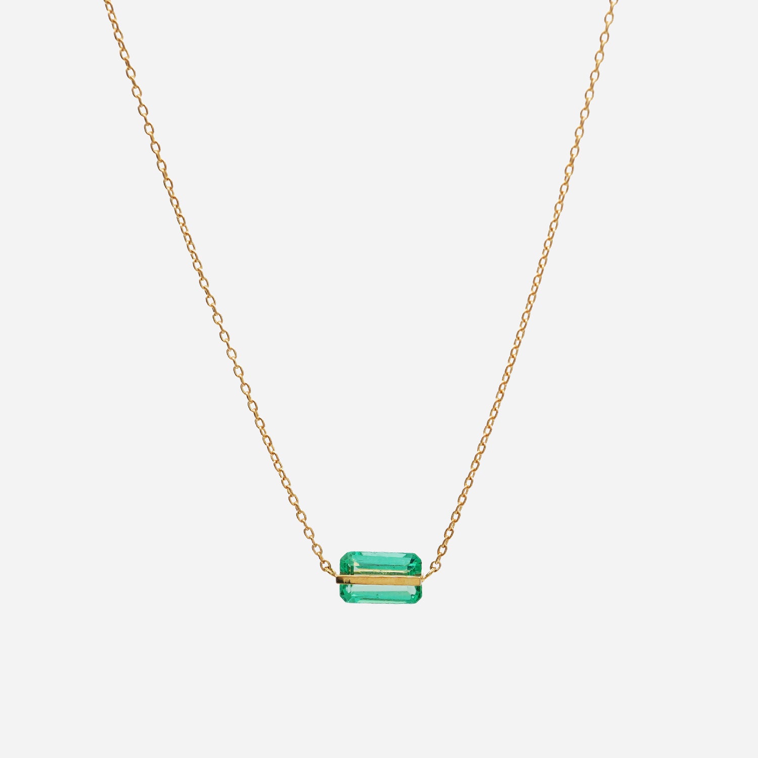 BAND NECKLACE EMERALD #2678