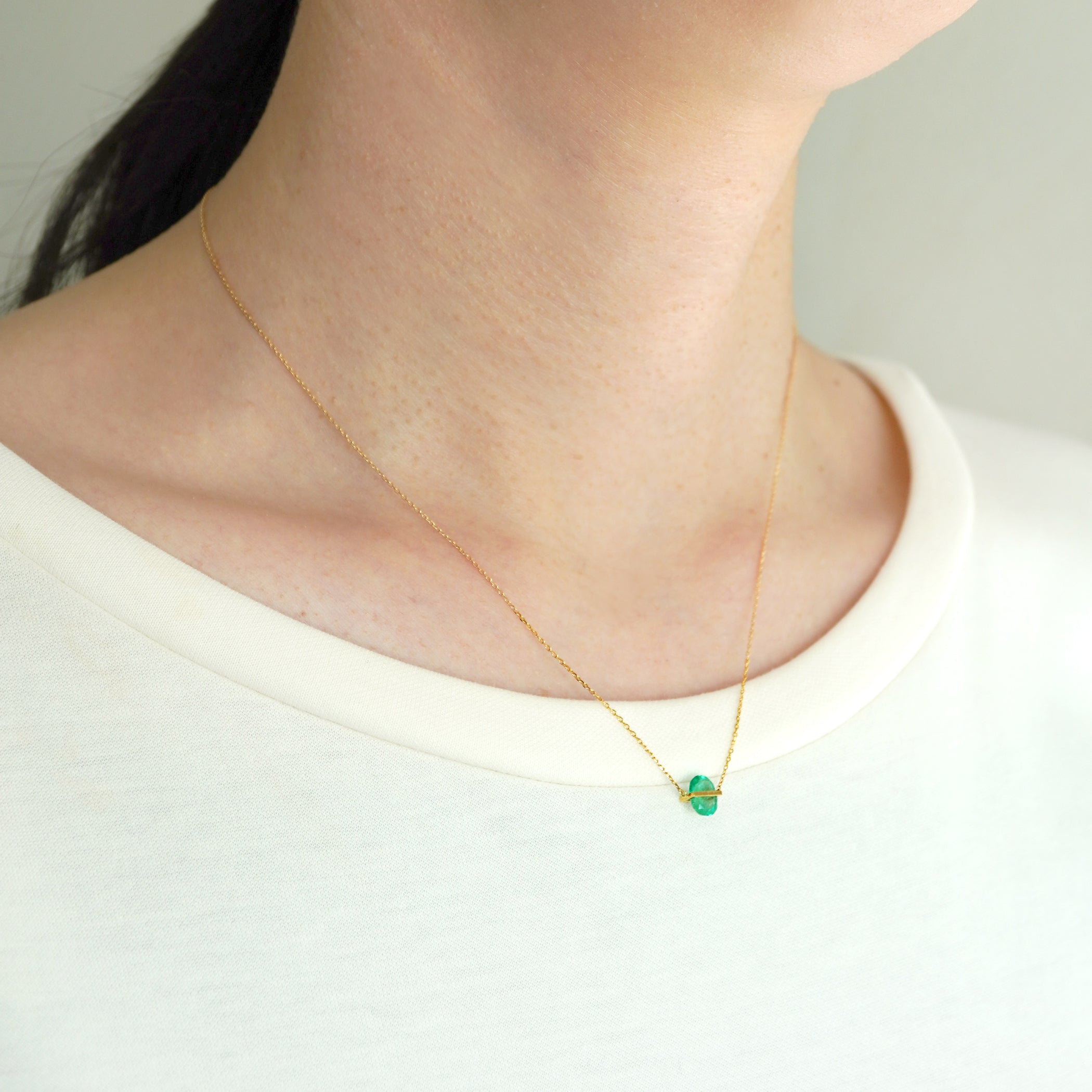 BAND NECKLACE EMERALD #2495