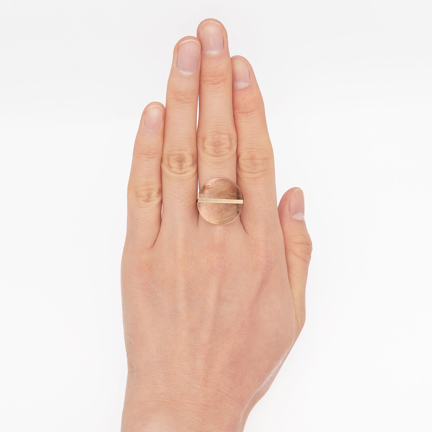 SLICE RING RUTILELATED QUARTZ_januka jewelry