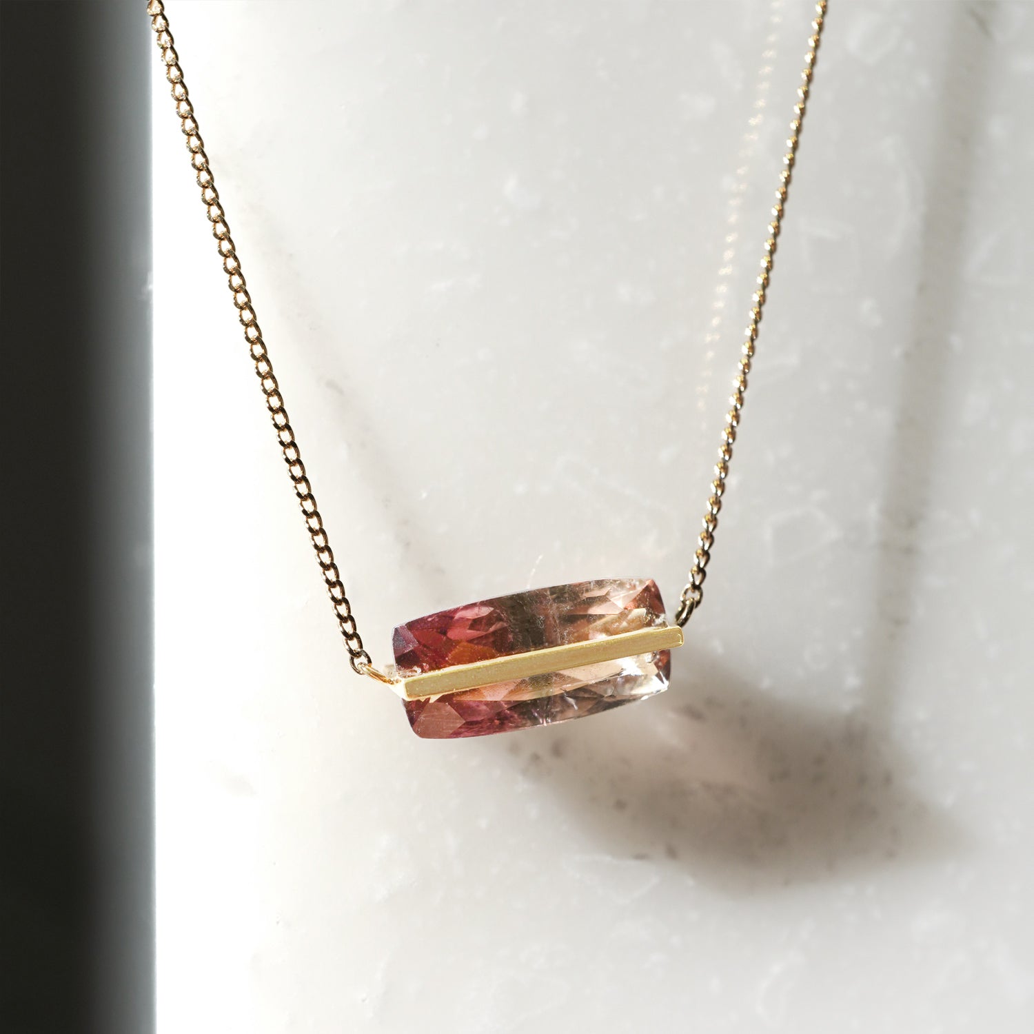 BAND NECKLACE TOURMALINE #2767_januka jewelry